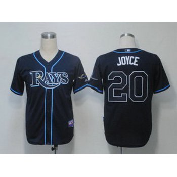 Tampa Bay Rays 20 Matt Joyce Navy Blue Cool Base Jersey