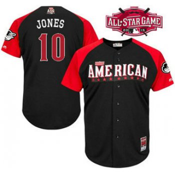 American League Baltimore Orioles #10 Adam Jones Black 2015 All-Star Game Player Jersey