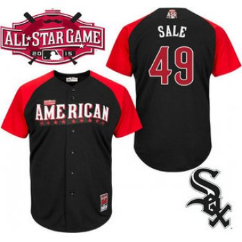 American League Chicago White Sox #49 Chris Sale Black 2015 All-Star Game Player Jersey