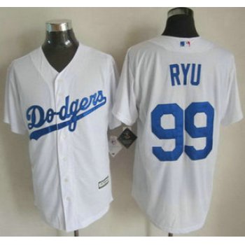 Los Angeles Dodgers #99 Hyun-Jin Ryu 2015 White Jersey