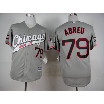 Men's Chicago White Sox #79 Jose Abreu 2015 Gray Jersey