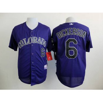 Men's Colorado Rockies #6 Corey Dickerson Purple Jersey