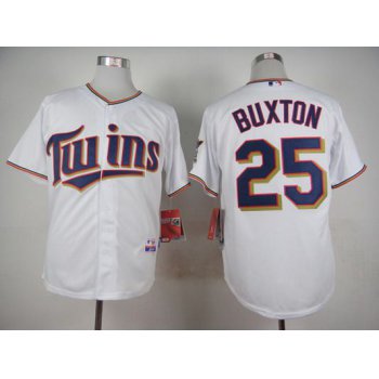 Men's Minnesota Twins #25 Byron Buxton 2014 White Jersey