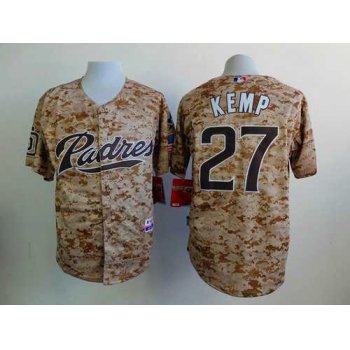 Men's San Diego Padres #27 Matt Kemp 2015 Camo Jersey