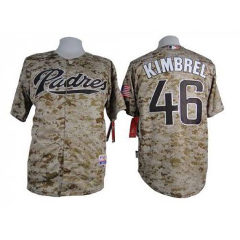 Men's San Diego Padres #46 Craig Kimbrel 2015 Camo Jersey