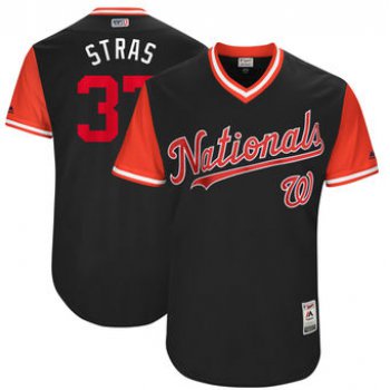 Men's Washington Nationals Stephen Strasburg Stras Majestic Navy 2017 Players Weekend Authentic Jersey