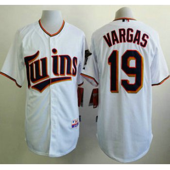 Minnesota Twins #19 Kennys Vargas 2015 White Jersey