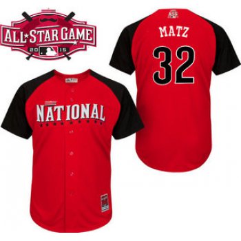 National League New York Mets #32 Steven Matz Red 2015 All-Star Game Player Jersey