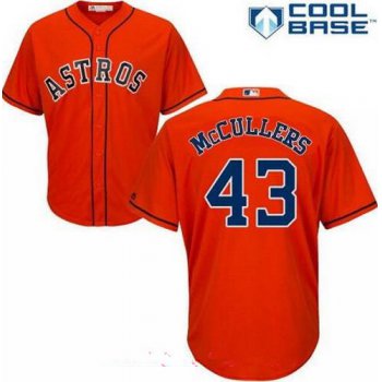 Men's Houston Astros #43 Lance McCullers Jr. Orange Alternate Stitched MLB Majestic Cool Base Jersey