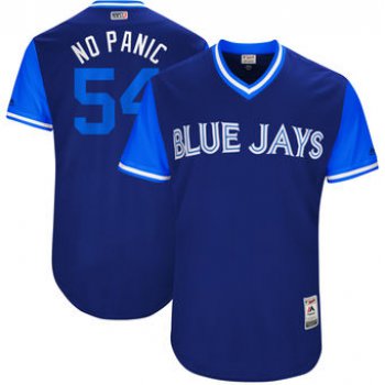 Men's Toronto Blue Jays Roberto Osuna No Panic Majestic Royal 2017 Players Weekend Authentic Jersey