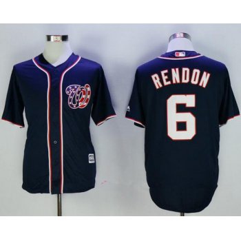 Men's Washington Nationals #6 Anthony Rendon Navy Blue Alternate Stitched MLB Majestic Cool Base Jersey