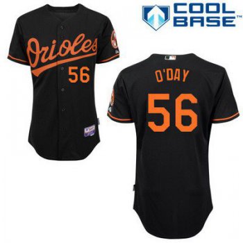 Men's Baltimore Orioles #56 Darren O'day Black Jersey