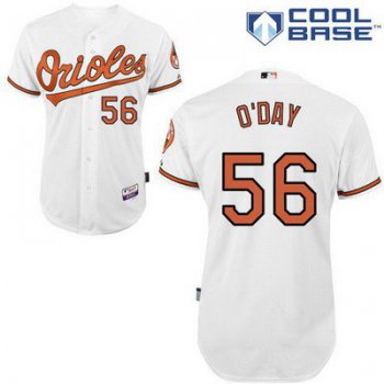 Men's Baltimore Orioles #56 Darren O'day White Jersey