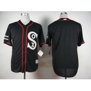 Men's Chicago White Sox Blank 2015 Black Jersey