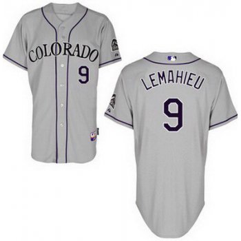 Men's Colorado Rockies #9 DJ LeMahieu Gray Jersey