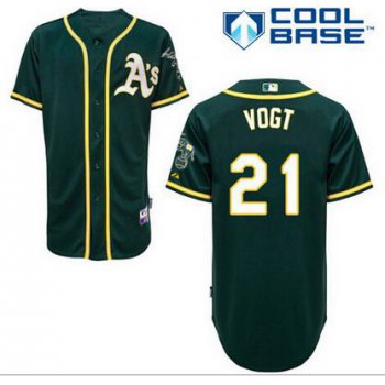 Men's Oakland Athletics #21 Stephen 2014 Dark Green Jersey