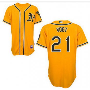 Men's Oakland Athletics #21 Stephen Yellow Jersey