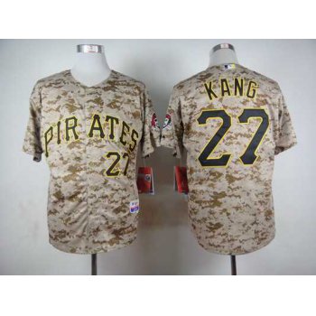 Men's Pittsburgh Pirates #27 Jung-Ho Kang 2014 Camo Jersey