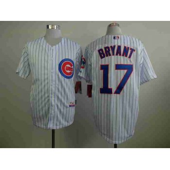 Chicago Cubs #17 Kris Bryant White Jersey