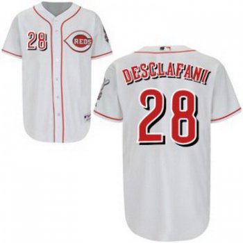 Cincinnati Reds #28 Anthony DeSclafani White Jersey