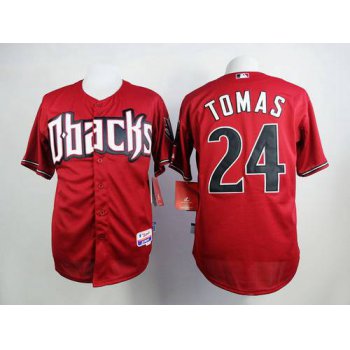 Men's Arizona Diamondbacks #24 Yasmany Tomas Red Jersey