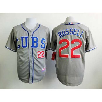 Men's Chicago Cubs #22 Addison Russell 2014 Gray Jersey