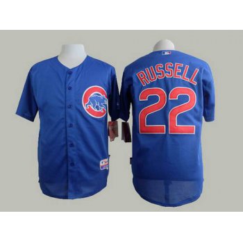 Men's Chicago Cubs #22 Addison Russell Blue Jersey