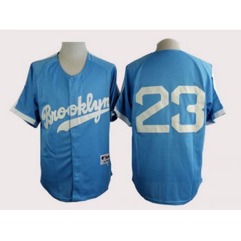 Men's Los Angeles Dodgers #23 Kirk Gibson Brooklyn Blue Majestic Jersey