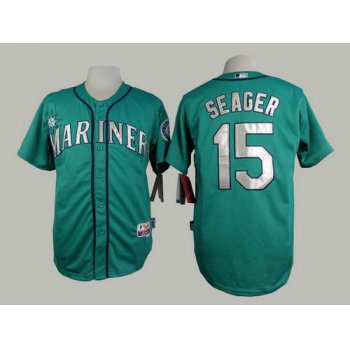 Men's Seattle Mariners #15 Kyle Seager Green Jersey