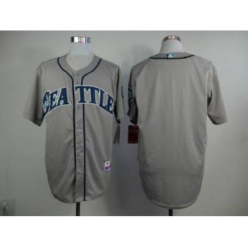 Men's Seattle Mariners Blank Gray Jersey