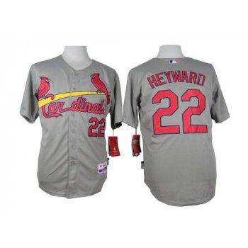 Men's St. Louis Cardinals #22 Jason Heyward Gray Jersey