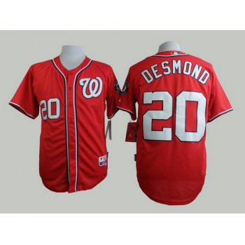 Men's Washington Nationals #20 Ian Desmond Red Jersey