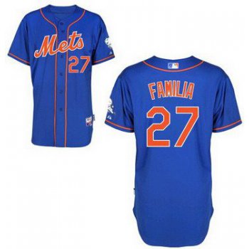 New York Mets #27 Jeurys Familia Blue Jersey