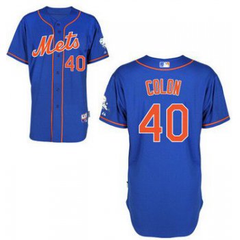 New York Mets #40 Bartolo Colon Blue Jersey