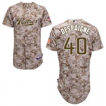 San Diego Padres #40 Odrisamer Despaigne 2014 Camo Jersey