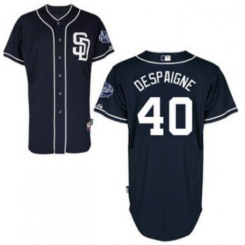 San Diego Padres #40 Odrisamer Despaigne Navy Blue Jersey