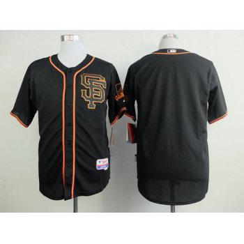 San Francisco Giants Blank 2015 Black SF Edition Jersey