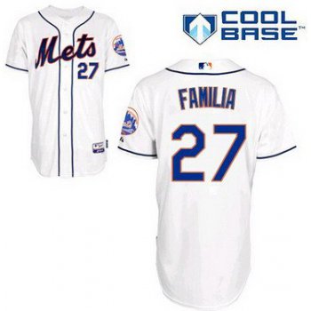 York Mets #27 Jeurys Familia White Jersey