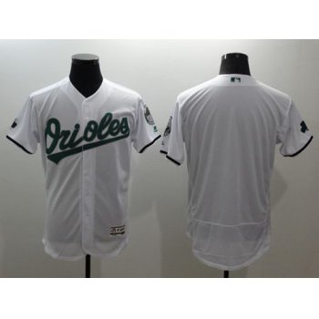 Men's Baltimore Orioles Blank White Celtic Flexbase Authentic Collection Stitched MLB Jersey