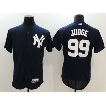 Men's New York Yankees #99 Aaron Judge Navy Blue Alternate Stitched MLB Majestic Cool Base Jersey