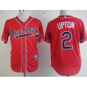 Atlanta Braves #2 Melvin Upton Red Jersey