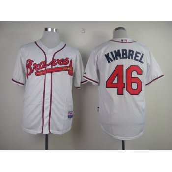 Atlanta Braves #46 Craig Kimbrel White Jersey