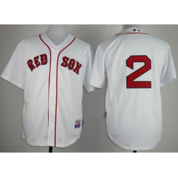 Boston Red Sox #2 Xander Bogaerts White Jersey