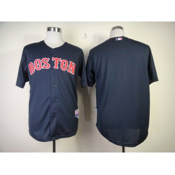 Boston Red Sox Blank Navy Blue Jersey