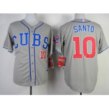 Chicago Cubs #10 Ron Santo 2014 Gray Jersey