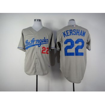 Los Angeles Dodgers #22 Clayton Kershaw Gray Jersey