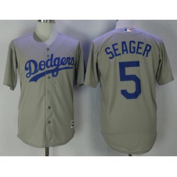 Men's Los Angeles Dodgers #5 Corey Seager White Home Stitched MLB Majestic Cool Base Jersey