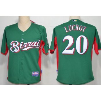 Milwaukee Brewers #20 Jonathan Lucroy Green Jersey