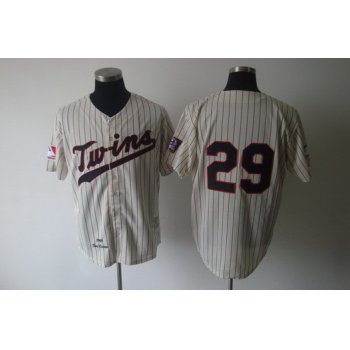 Minnesota Twins #29 Rod Carew 1969 Cream Throwback Jersey