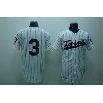 Minnesota Twins #3 Harmon Killebrew 1965 White Throwback Jersey